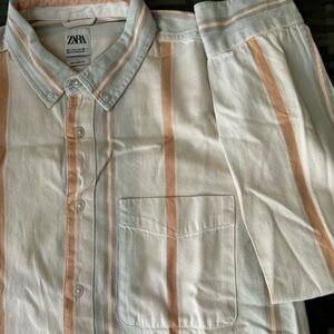 Zara Men's Casual Shirt with Stripes